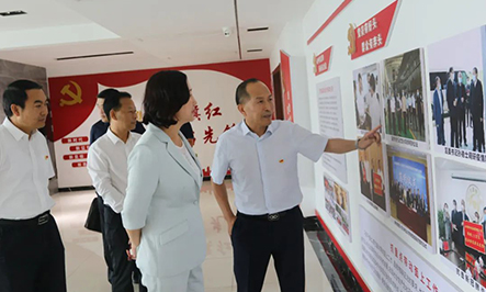 新港集團紅領書記派駐單位——市城管局黨組書記、局長徐立娟一行調(diào)研座談